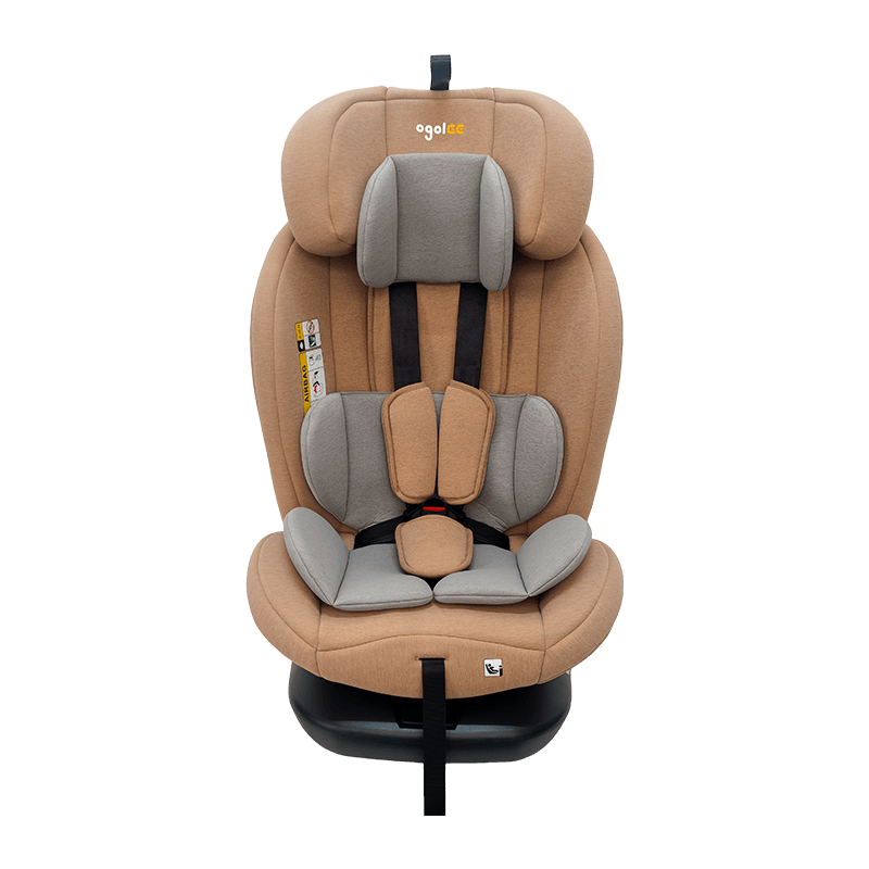 OG801A ECE R129 asiento de automóvil de bebé ISIZE 40-150cm ISOFIX SEGUROS DE SEGURIDAD CABÍA 360 grados Rotar una gran reclinación para niños