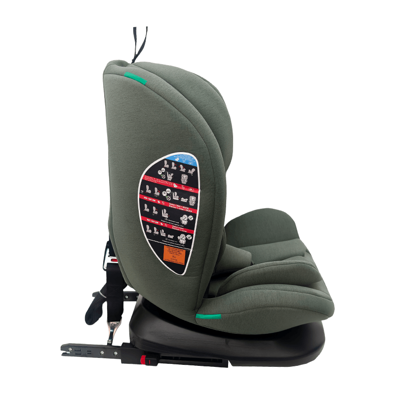 OG801A ECE R129 asiento de automóvil de bebé ISIZE 40-150cm ISOFIX SEGUROS DE SEGURIDAD CABÍA 360 grados Rotar una gran reclinación para niños