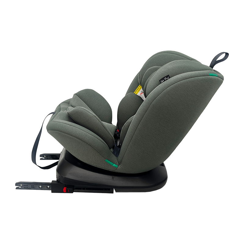OG801A ECE R129 asiento de automóvil de bebé ISIZE 40-150cm ISOFIX SEGUROS DE SEGURIDAD CABÍA 360 grados Rotar una gran reclinación para niños
