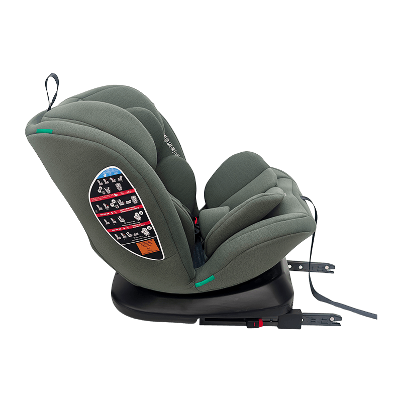 OG801A ECE R129 asiento de automóvil de bebé ISIZE 40-150cm ISOFIX SEGUROS DE SEGURIDAD CABÍA 360 grados Rotar una gran reclinación para niños