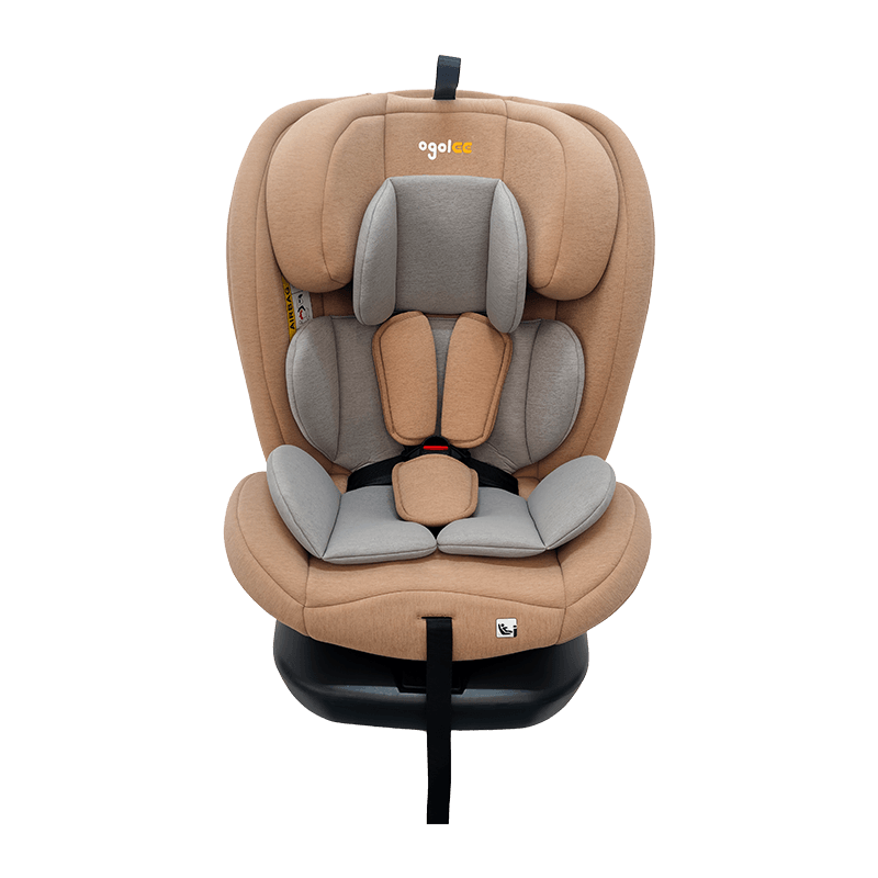 OG801A ECE R129 asiento de automóvil de bebé ISIZE 40-150cm ISOFIX SEGUROS DE SEGURIDAD CABÍA 360 grados Rotar una gran reclinación para niños