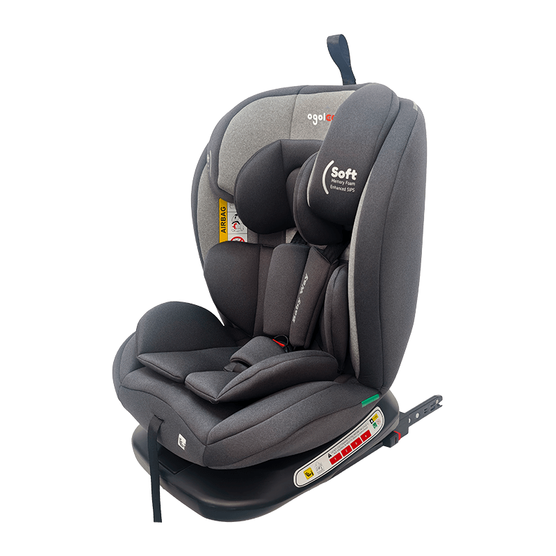 OG801A ECE R129 asiento de automóvil de bebé ISIZE 40-150cm ISOFIX SEGUROS DE SEGURIDAD CABÍA 360 grados Rotar una gran reclinación para niños