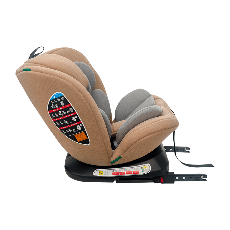 OG801A ECE R129 asiento de automóvil de bebé ISIZE 40-150cm ISOFIX SEGUROS DE SEGURIDAD CABÍA 360 grados Rotar una gran reclinación para niños