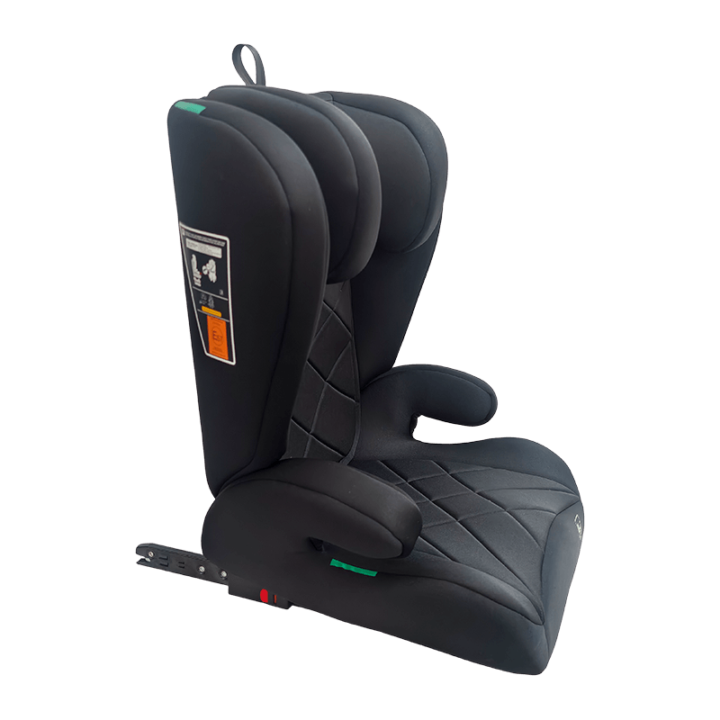 OG303B con asiento para automóvil isofix, asiento de automóvil del grupo 2 3, refuerzo plegable, negro con relieve